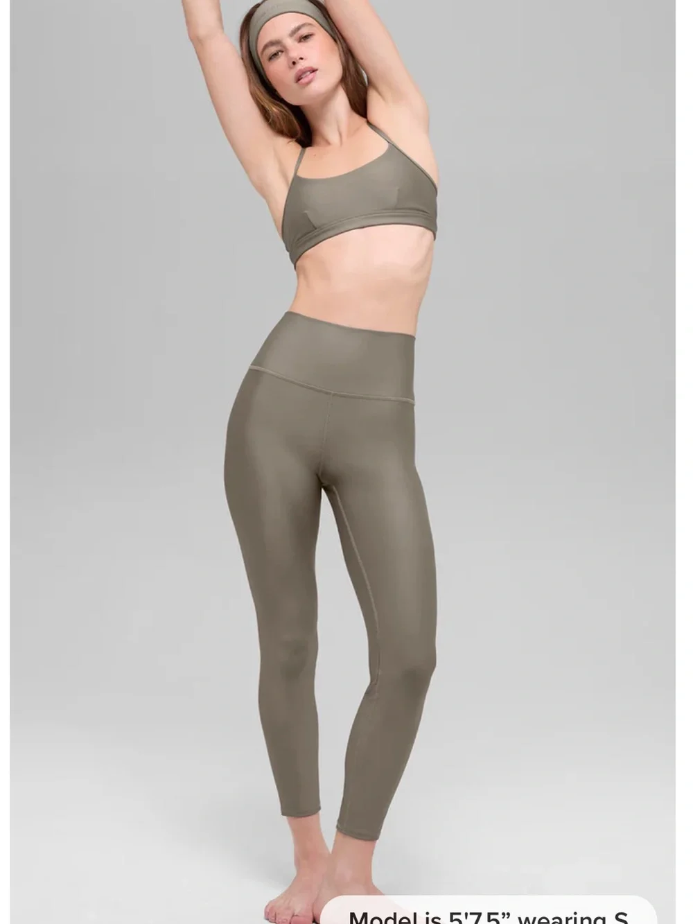 Alo Yoga High-Waist Airlift Legging in Gravel